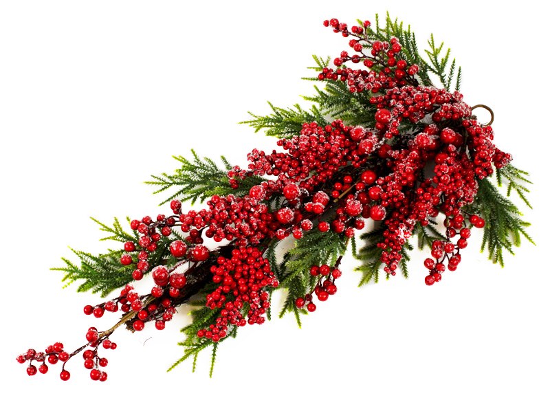 Picture of Berry Frosted Christmas Teardrop 28"